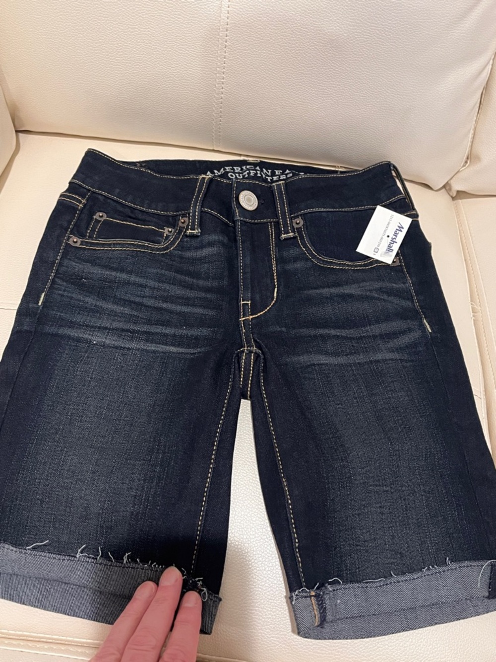 NWT American Eagle Outfitters Dark Indigo Denim Bermuda Shorts